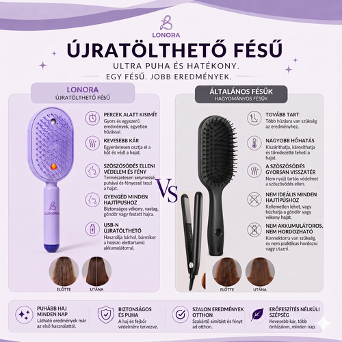 5in1  Hajegyenesítő Fésű